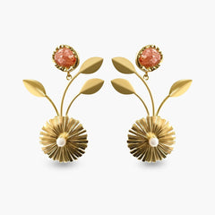 Golden Bloom Drops Earrings